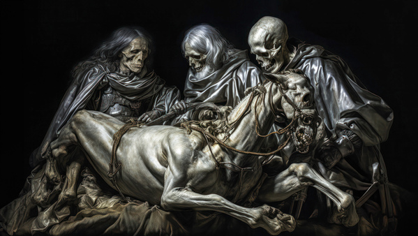 Photograph Vasco Inglez Equestrian Christ on One Eyeland